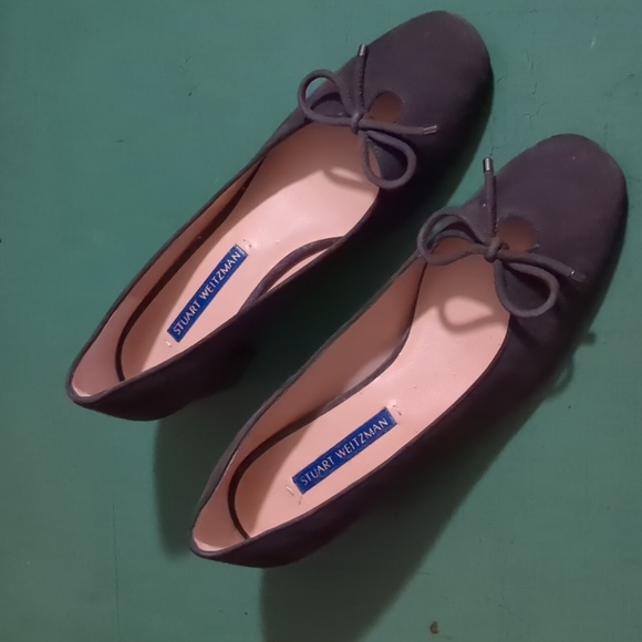 Stuart Weitzman Gabby Suede Pumps Gray - Picture 2 of 12